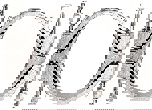 Double Bolt Clamp: Plated Iron